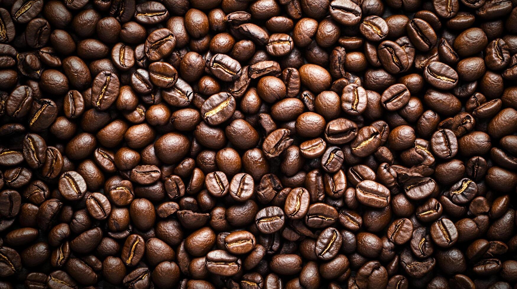 Dark Roasted Coffee Beans. A warm, comforting and inviting image perfect for coffee lovers and cafe themes, a beautiful texture and aroma. photo