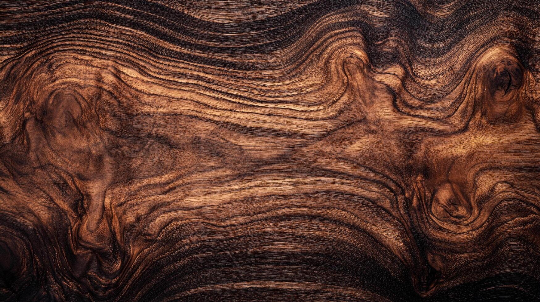Detailed close-up showcases the rich grain pattern, emphasizing the organic beauty and intricate designs formed by the wood. photo