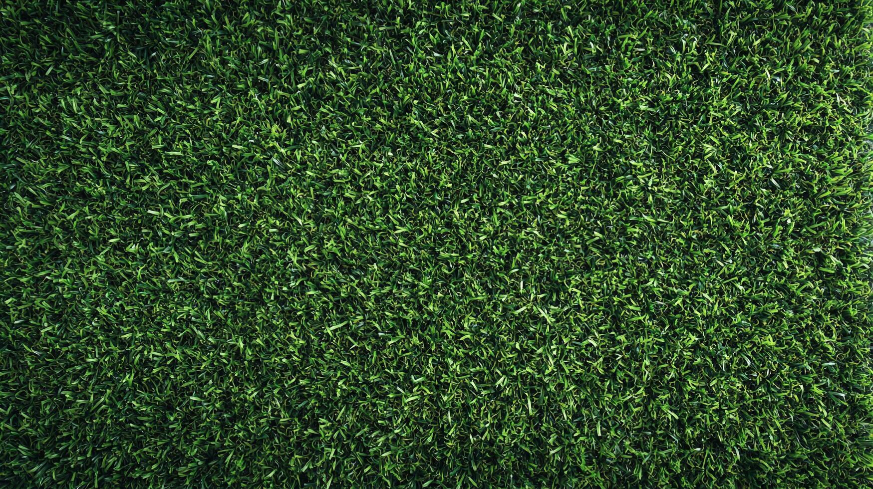 Close-up of vibrant green artificial turf. Perfect for backgrounds, textures, and creating a lush, inviting visual experience. photo