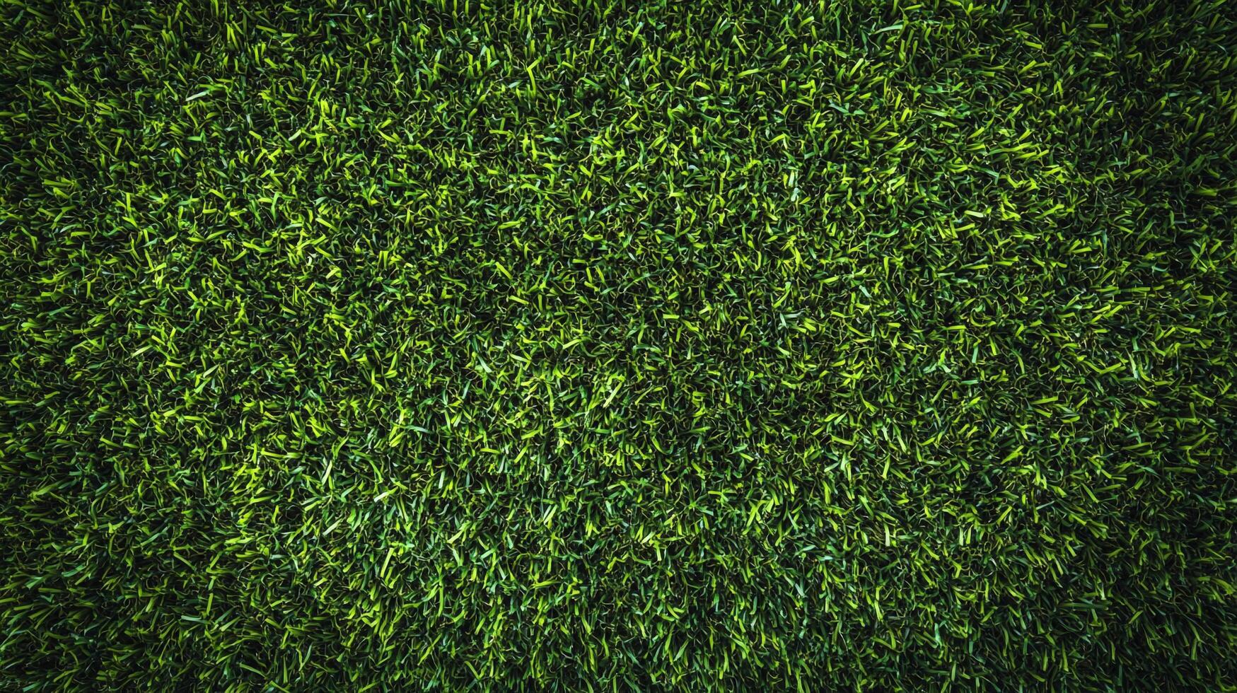 A lush, vibrant expanse of grass creates an abstract pattern with light and shadow, invoking nature's beauty and textural interest. photo