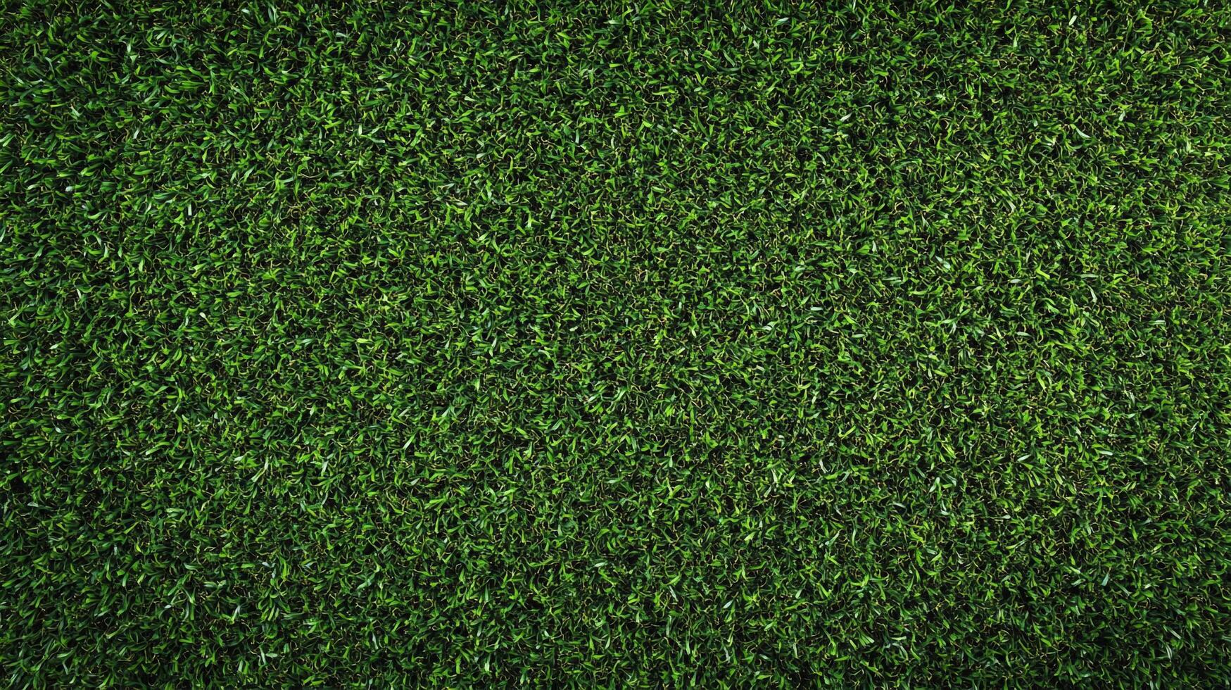 Lush green grass texture filling the frame, ideal for backgrounds. Dense, uniformly colored with natural looking shadows and imperfections. photo
