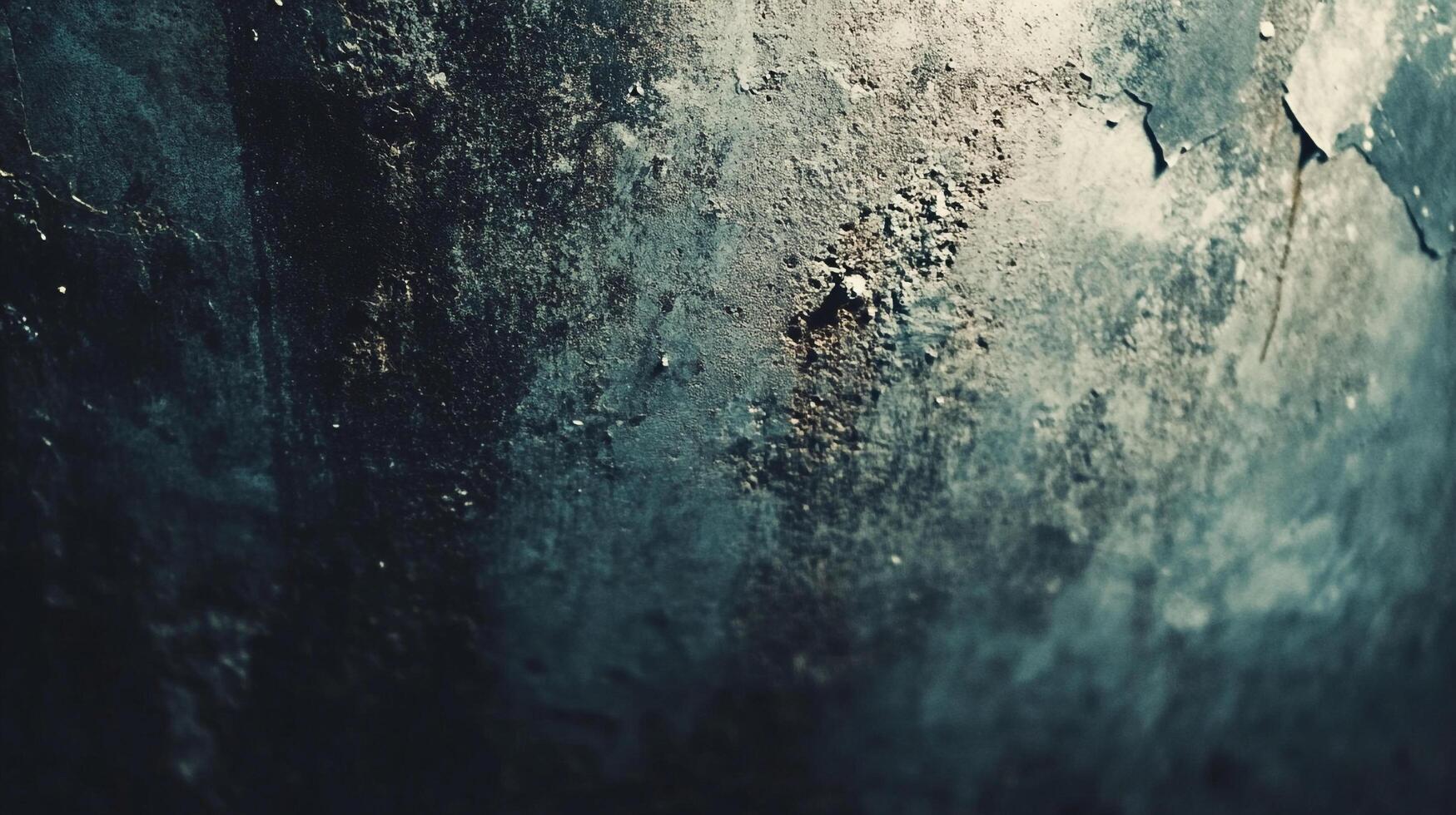 Detailed shot of a weathered surface with peeling paint and rough texture, revealing layers of age and decay, showcasing unique patterns. photo