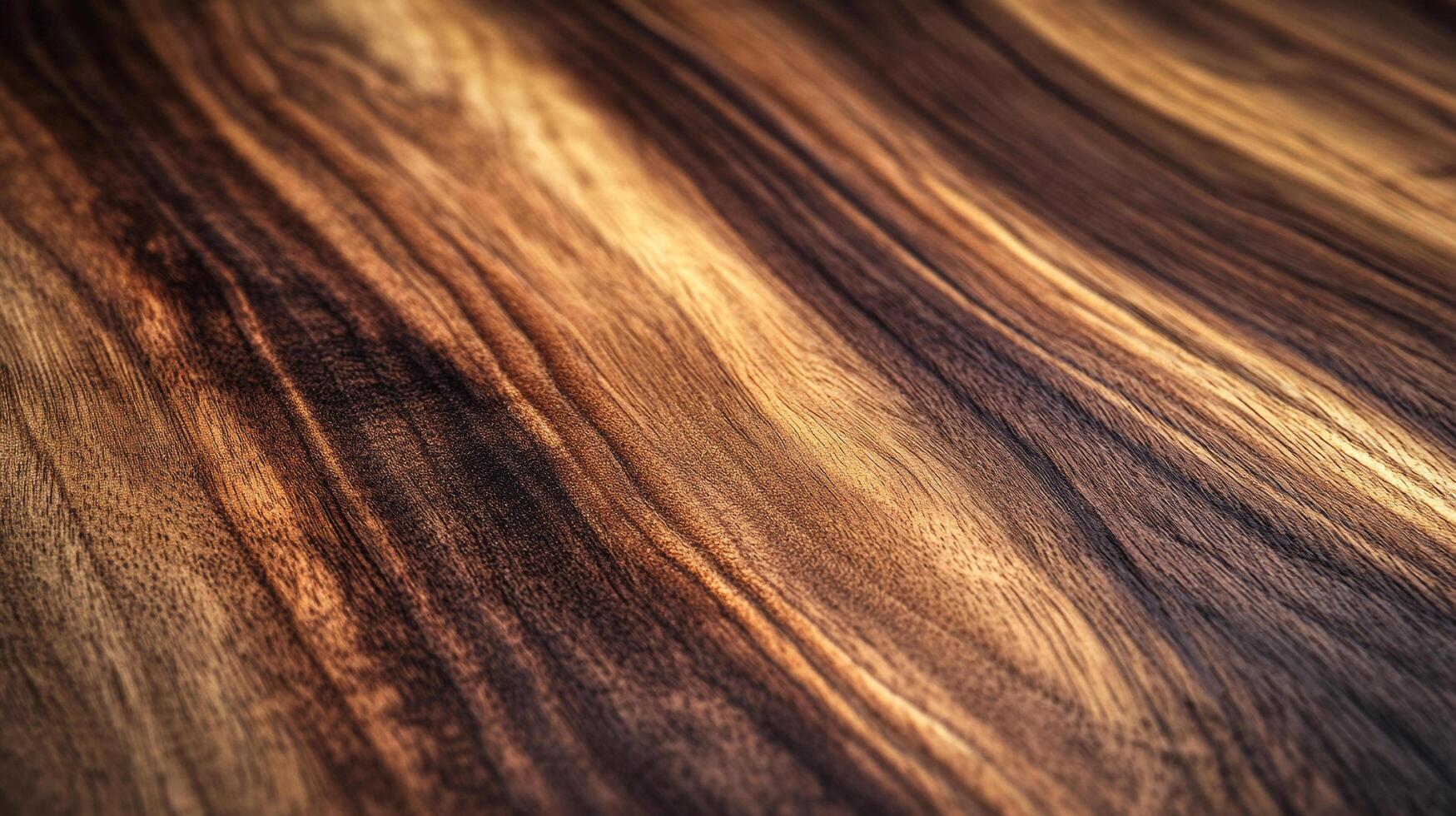 Detailed close-up of wood grain patterns with rich, warm tones and a smooth texture, showcasing natural beauty and craftsmanship. photo