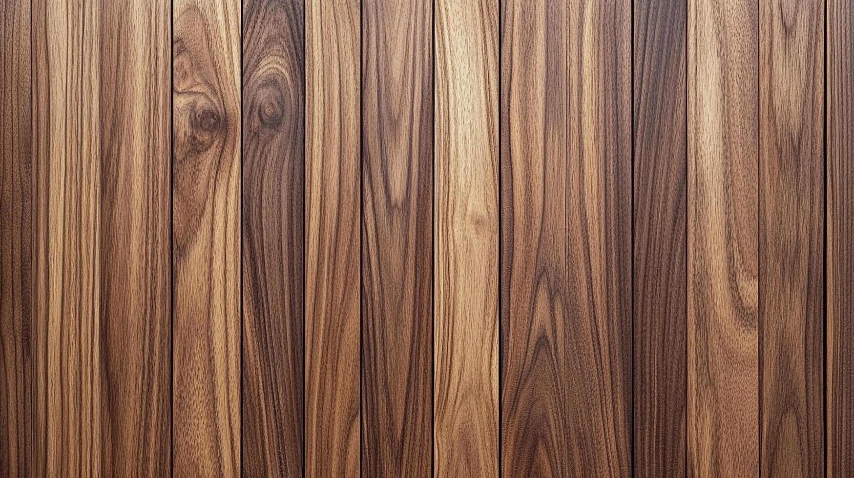 A warm, inviting wood background featuring a series of vertical planks, each with a unique grain pattern. The colors range from light to dark. photo