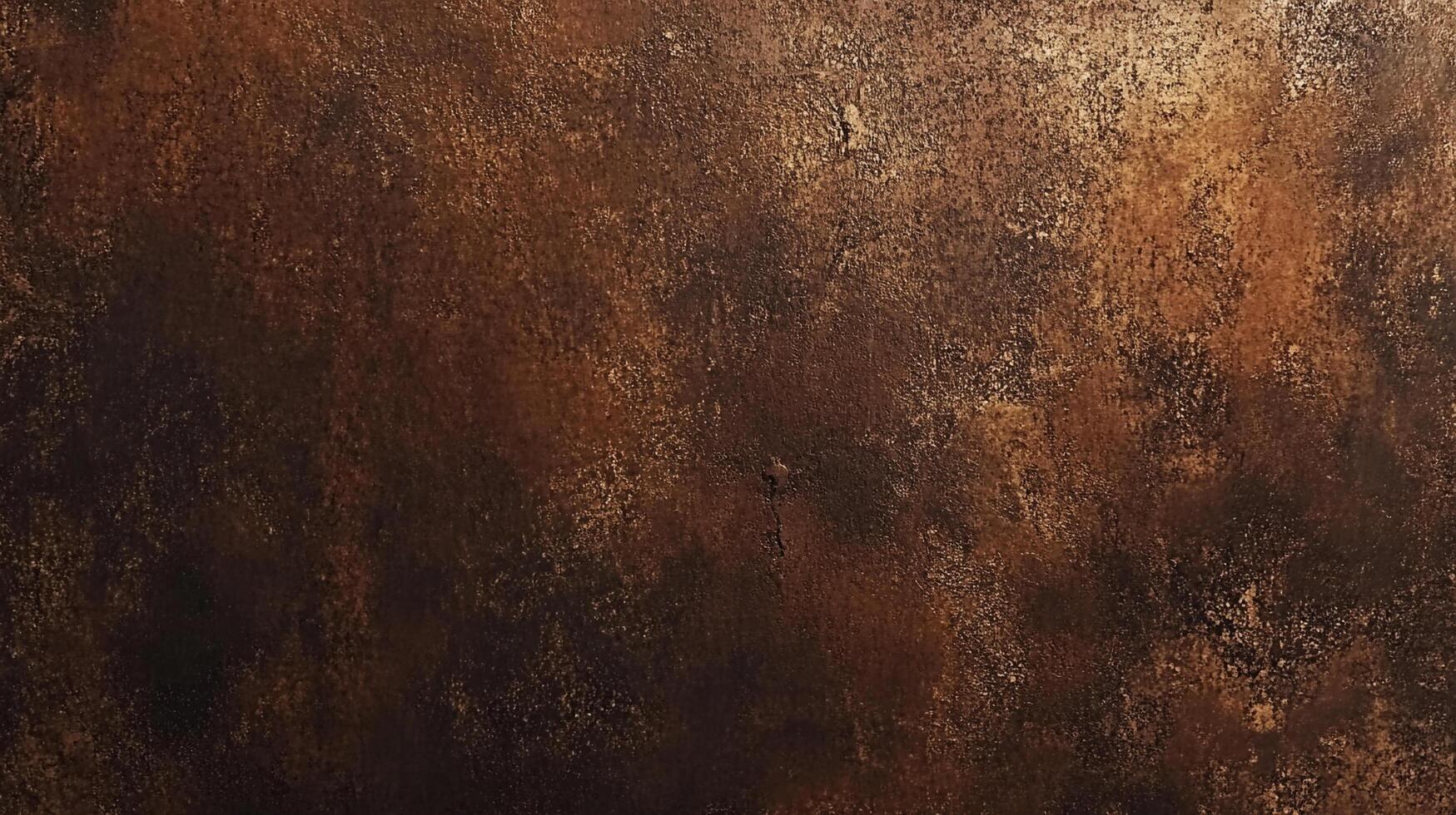 Textured copper surface with varied shading and pattern detail. Warm and earthy tones create a rustic appearance. photo