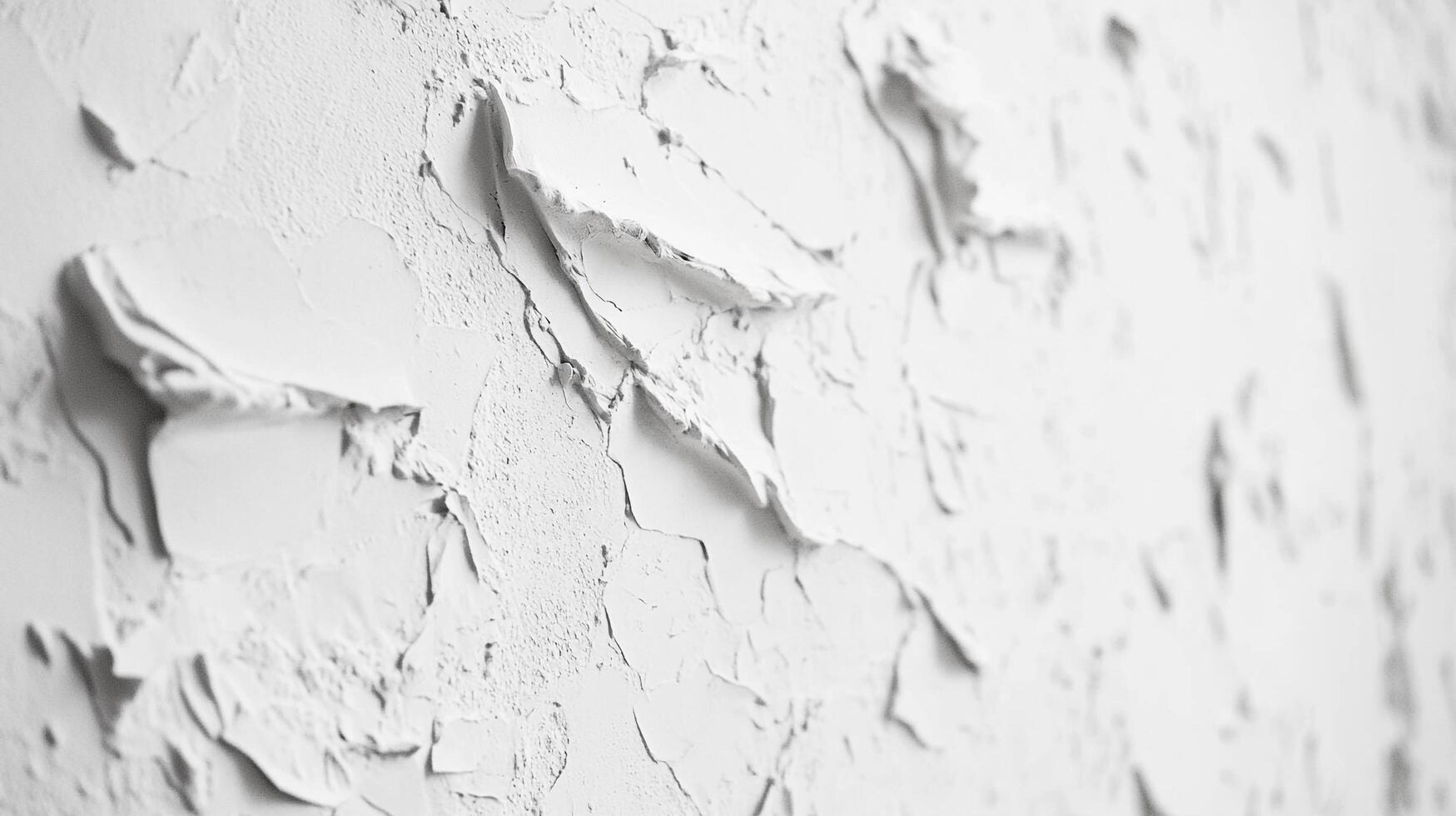 Close-up shot of textured white wall. The stark white and heavy texture create a striking visual. Neutral backdrop, great for backgrounds. photo