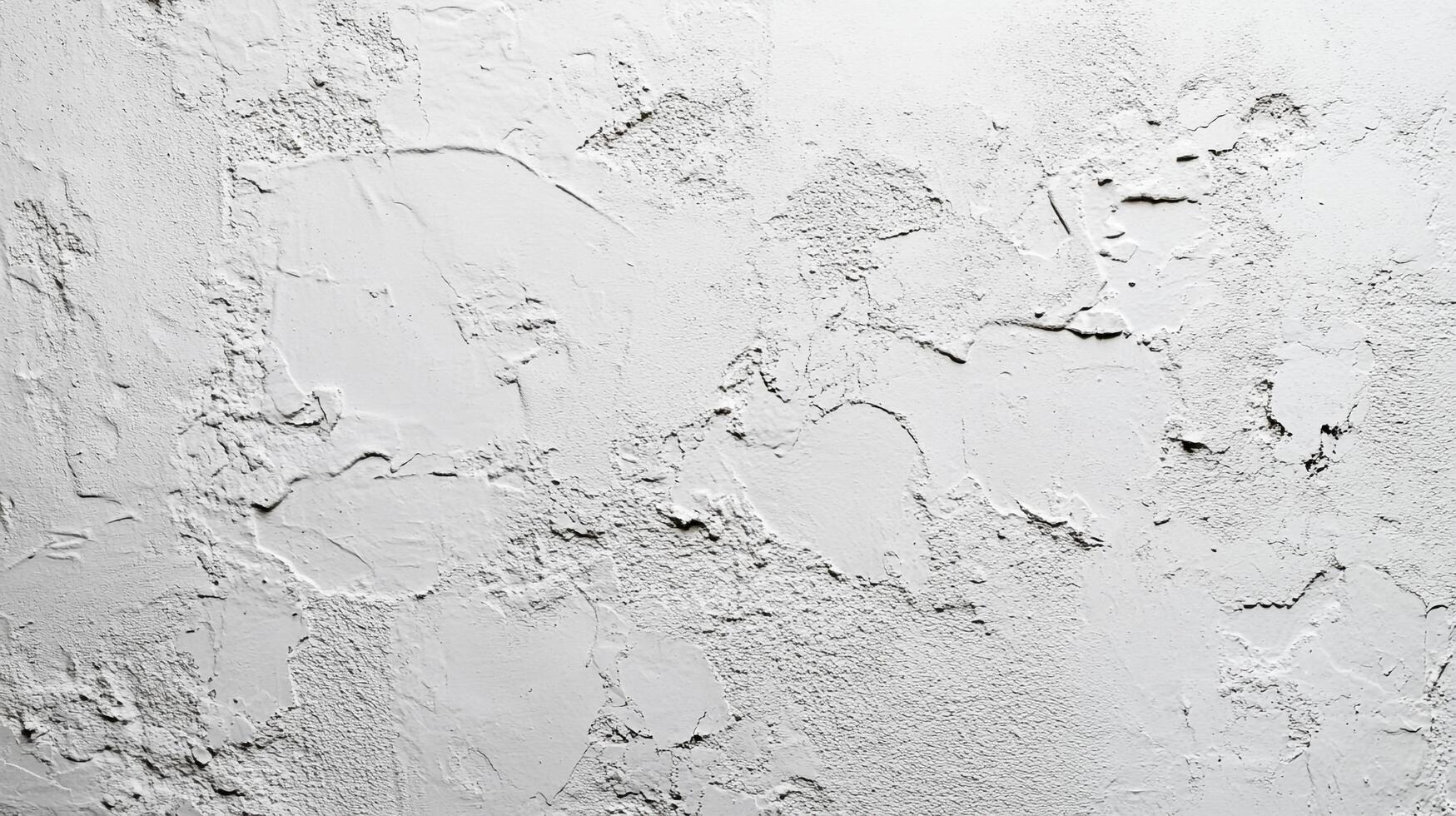 Close-up of a textured white wall with varying patterns and shades, creating a unique and eye-catching abstract surface design. photo