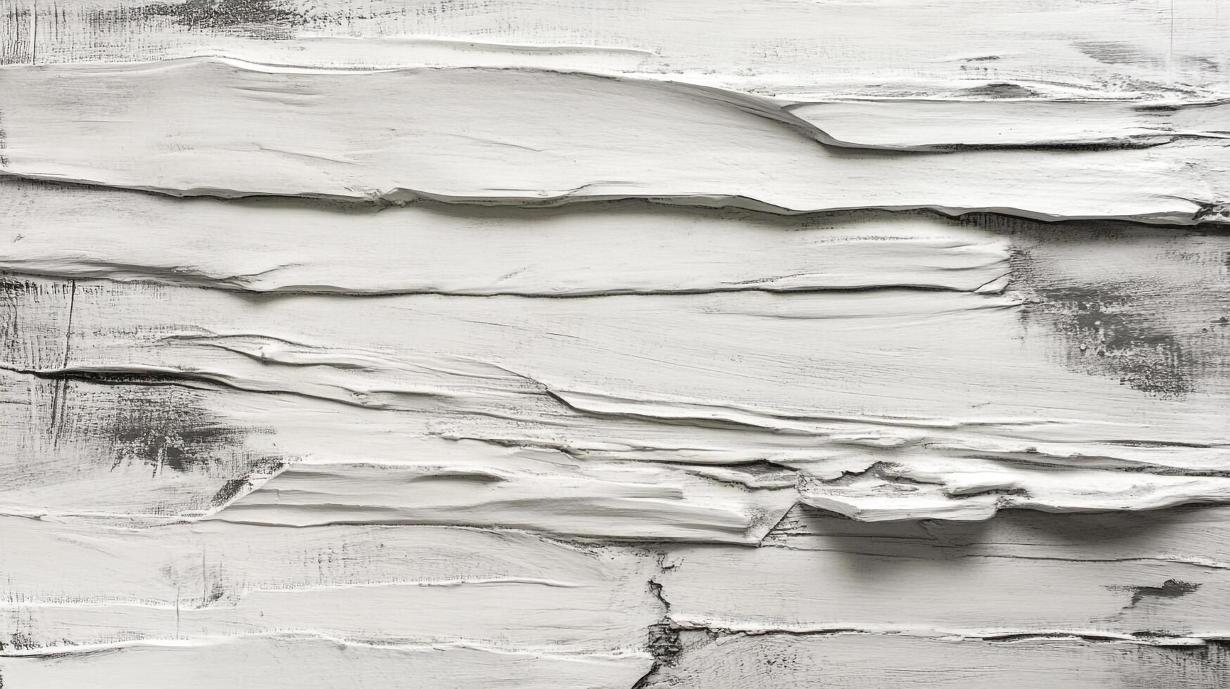 Layered white textured background, with rough strokes, and horizontal patterns. Simple backdrop design with visible texture. photo