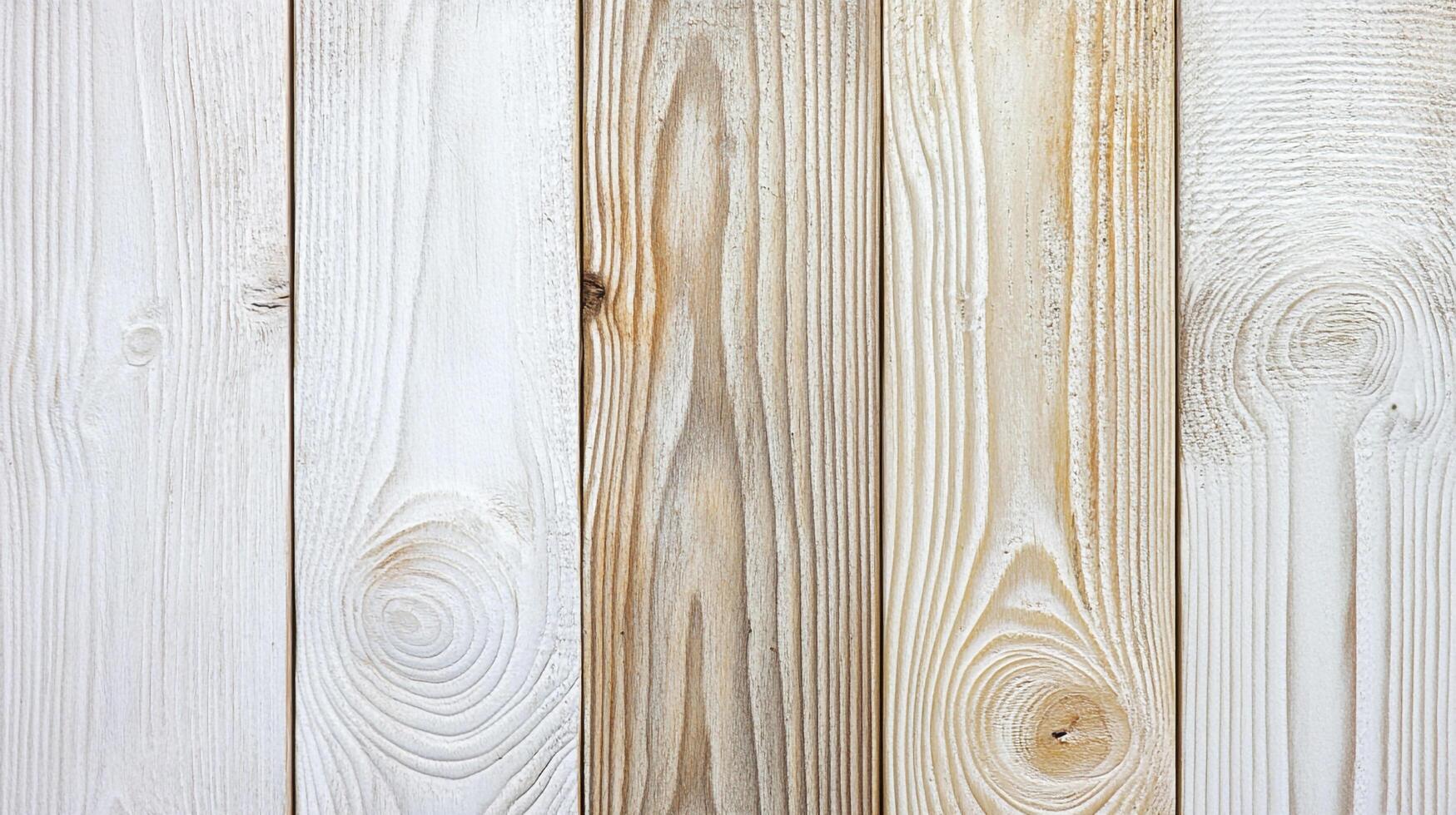 Rustic wooden planks create a textured background with knots and grain patterns. Painted surfaces reveal natural wood underneath. photo
