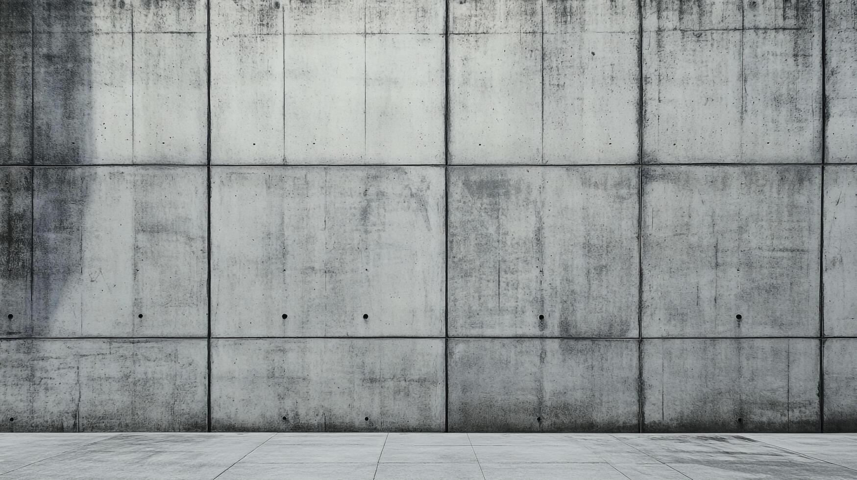 Concrete wall and floor backdrop with a raw, unfinished aesthetic, creating a modern and industrial ambiance in a minimalist setting. photo