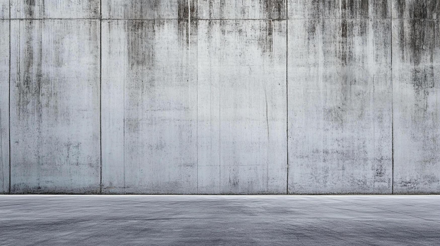 Grungy concrete wall and floor create an urban and industrial backdrop, ideal for photography or design projects with a raw aesthetic. photo