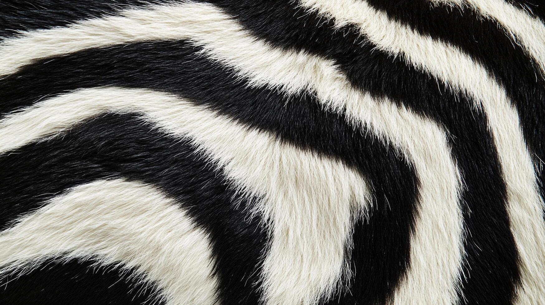 Black and white animalistic pattern. The texture is woolly and rhythmic with undulating waves of color on its surface. Pattern of nature. photo