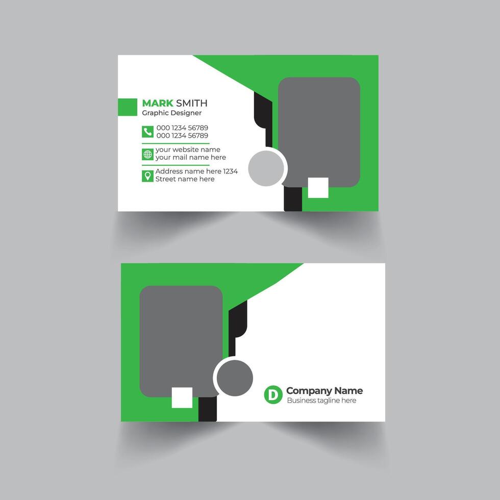 Modern Business Card-Creative and Clean Business Card Template vector