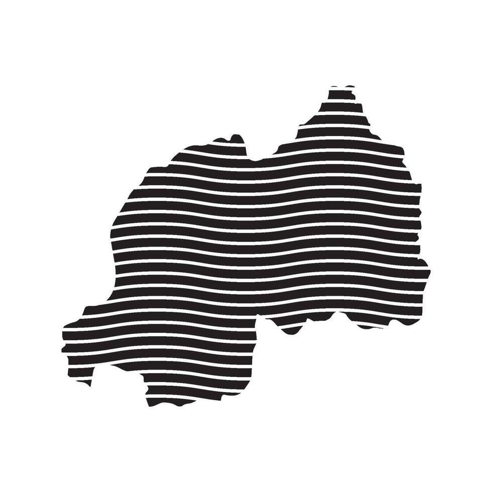 Rwanda Map Icon element design vector