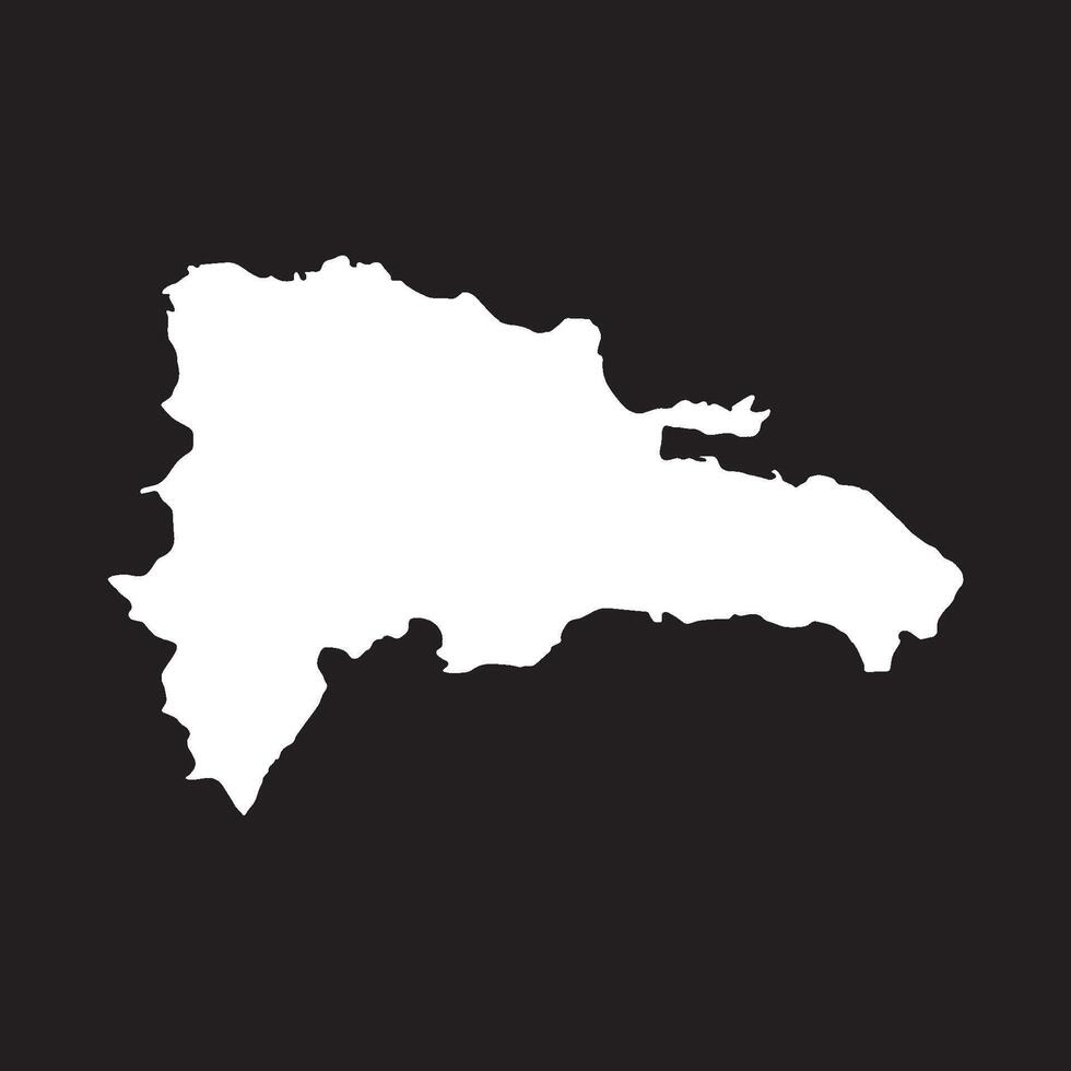 Dominican Republic Map Icon. vector