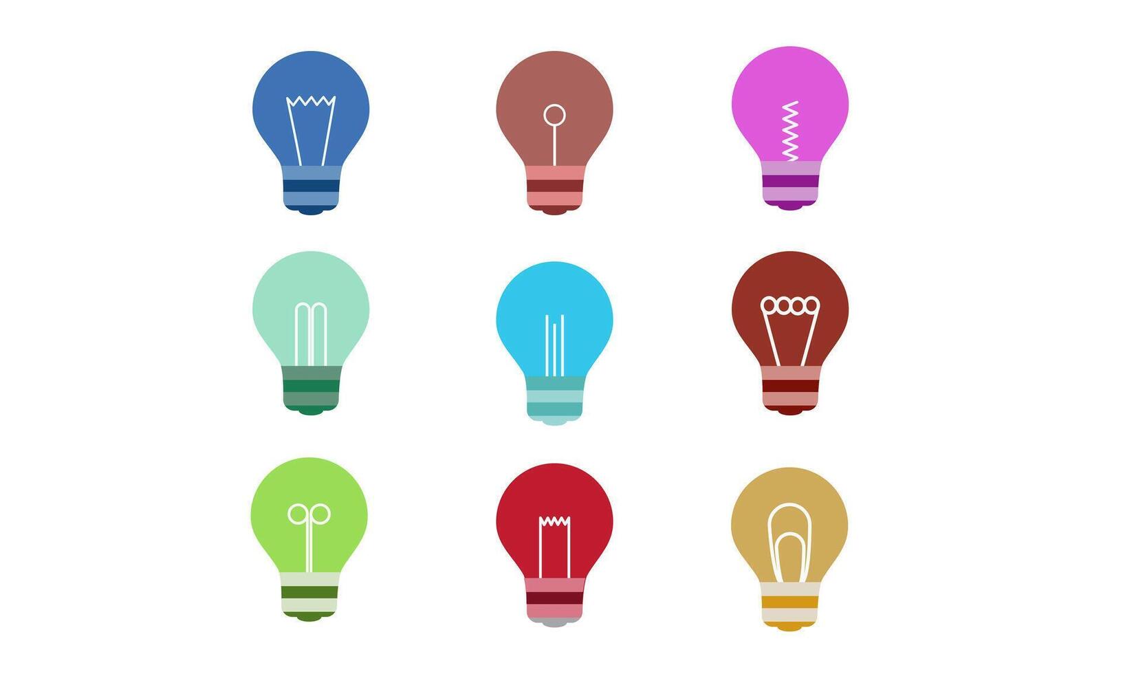 Illustration Bright Lightbulb Icon vector