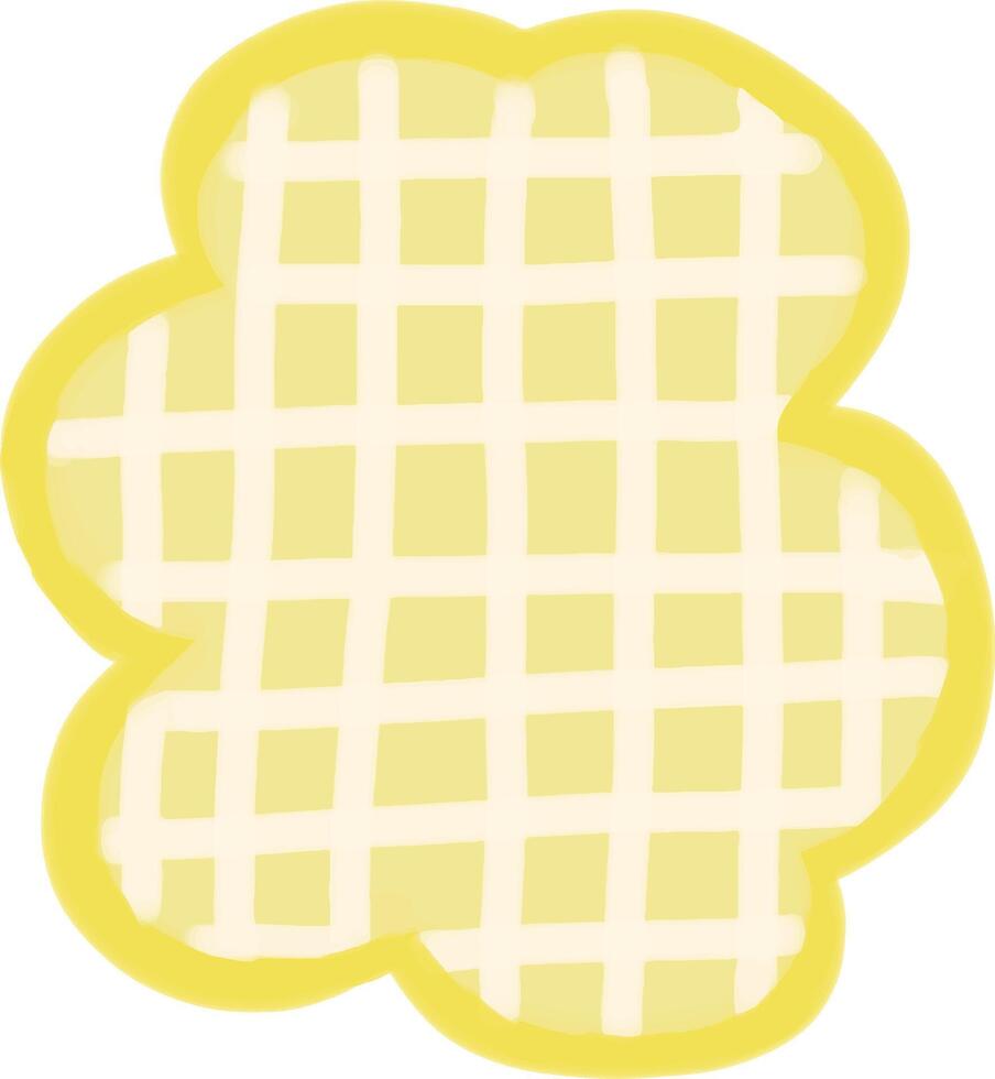 a yellow checkered pattern on a white background vector