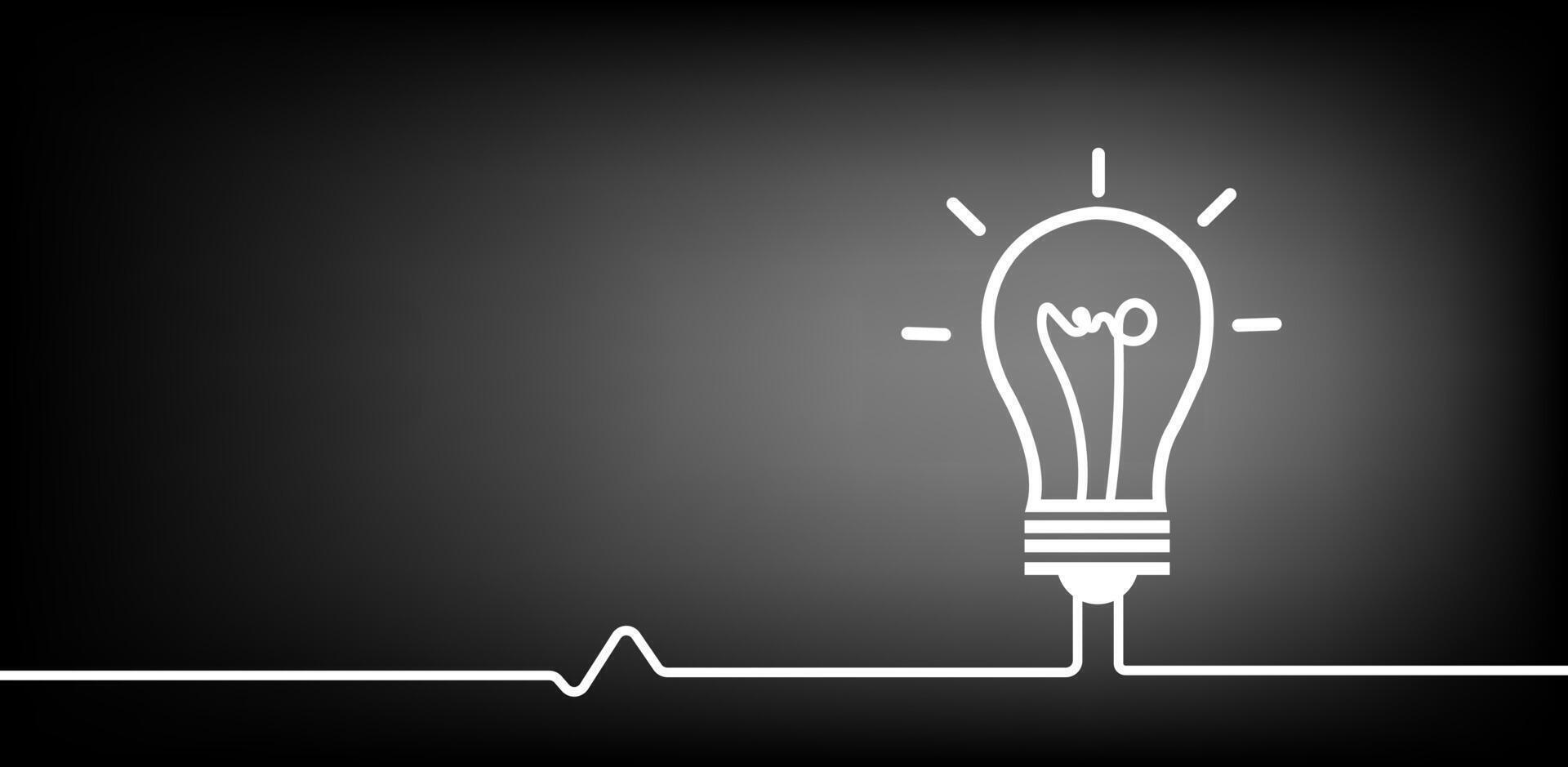 Bright Idea Lightbulb Inspiration Innovation Concept Design Graphic vector