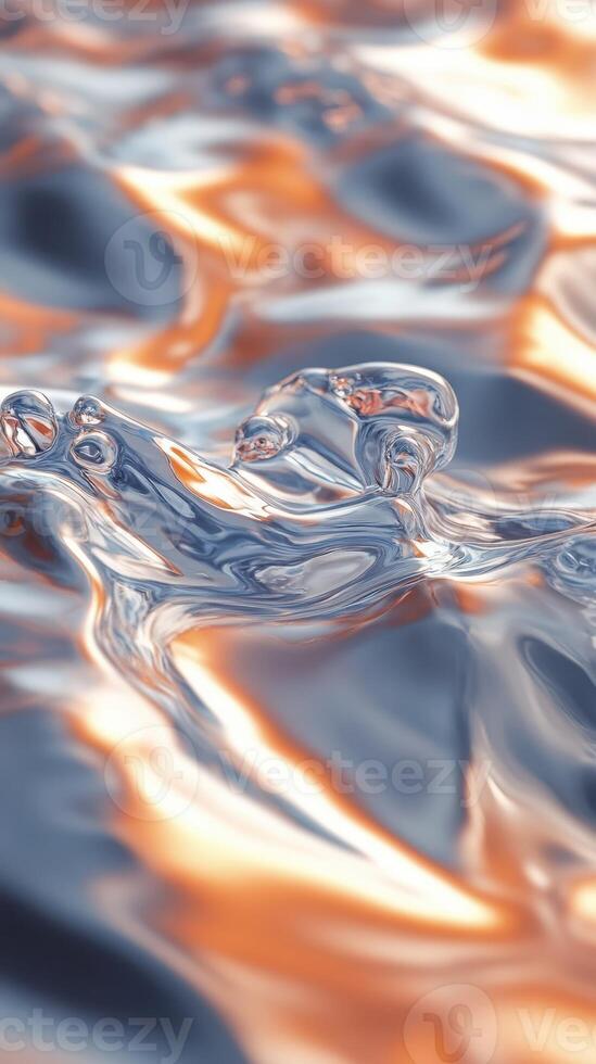 Water surface reflecting light in dynamic patterns showcasing movement at daytime photo