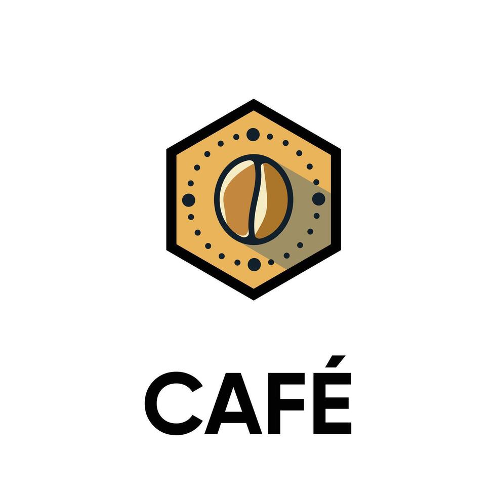 coffee bean logo premium design vector