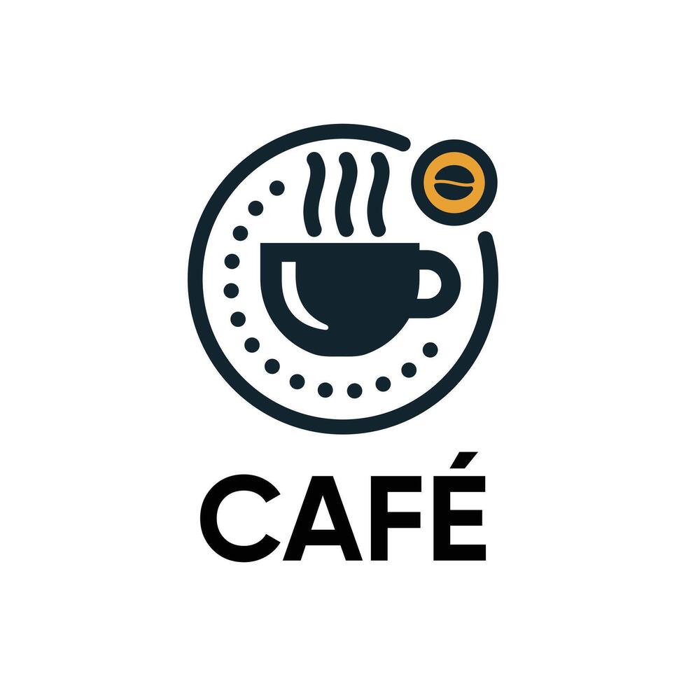 cafe or coffee line art logopremium design vector