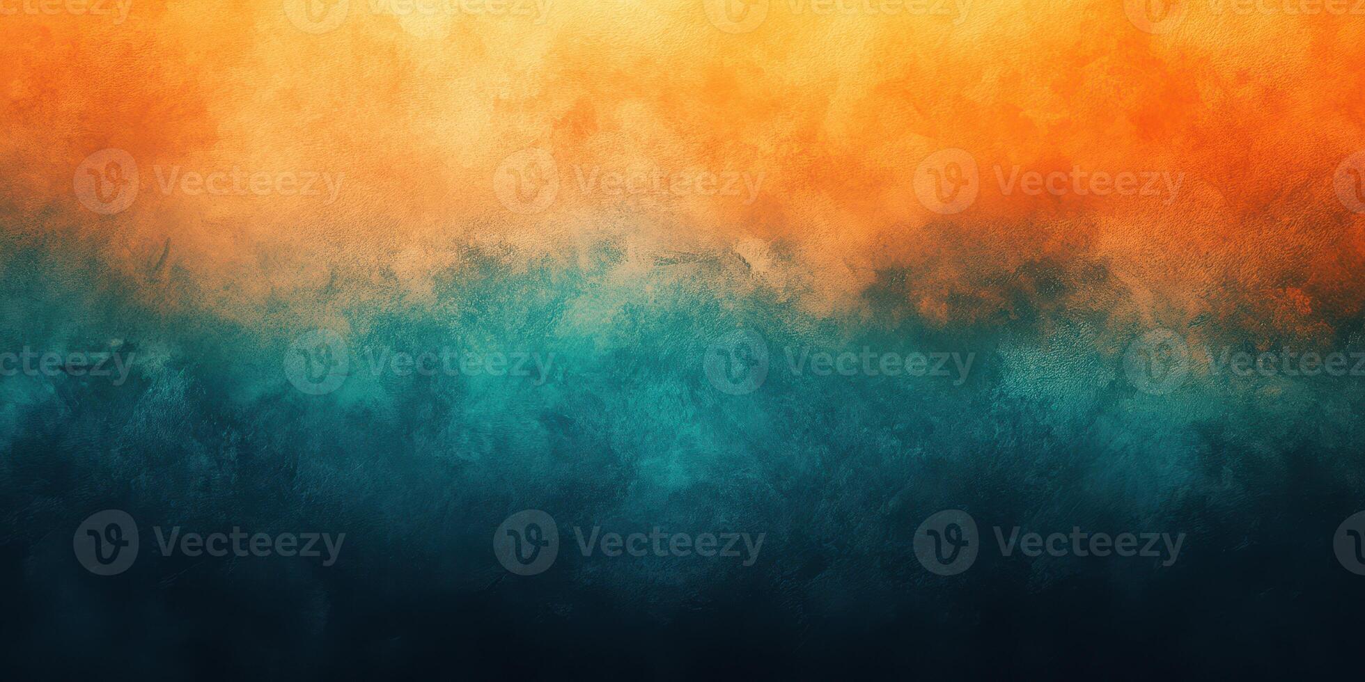 Vibrant blend of orange and blue creating a captivating abstract background in soft gradients photo