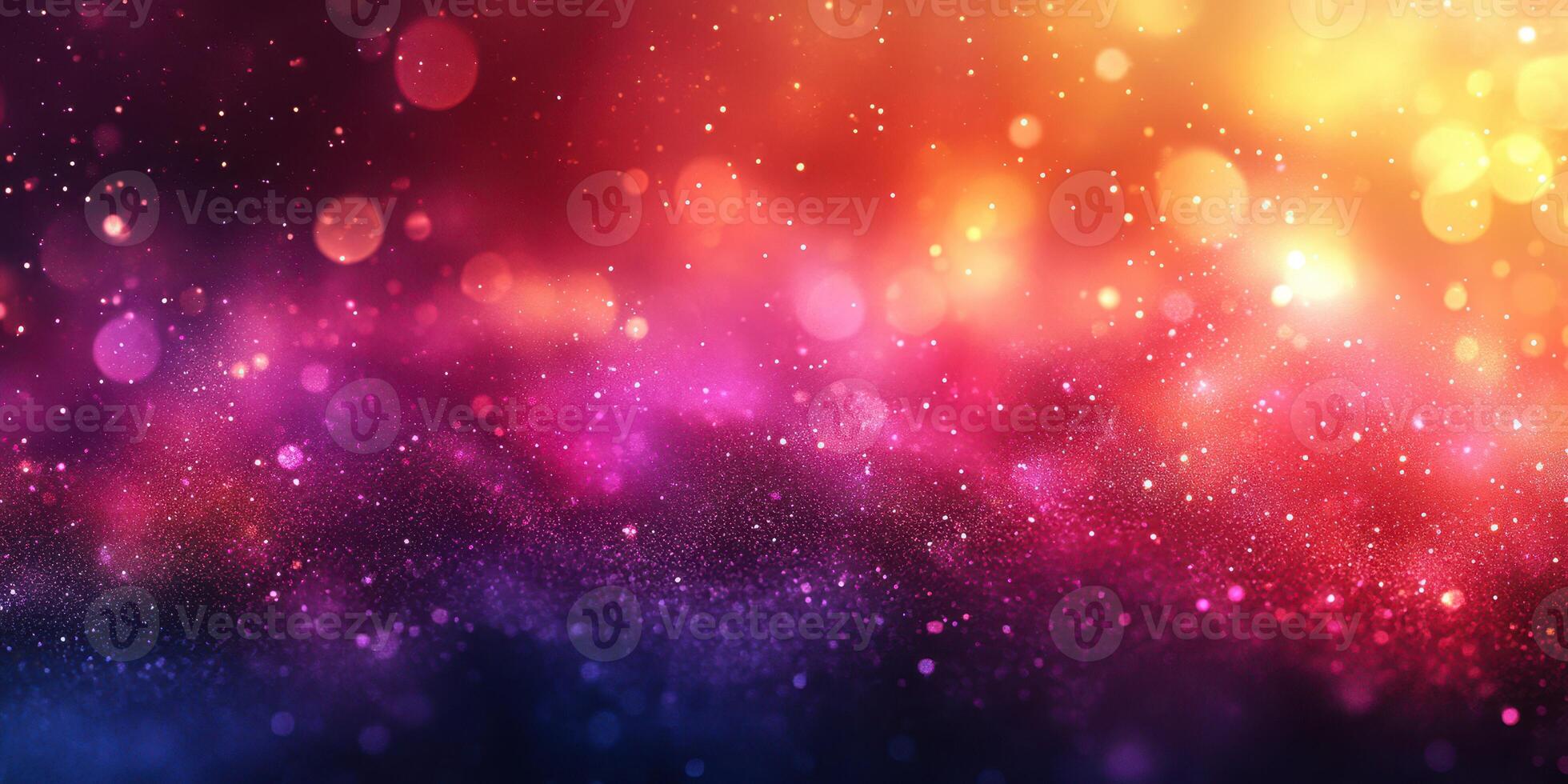 Colorful bokeh lights create a magical atmosphere during a nighttime celebration in a vibrant setting photo