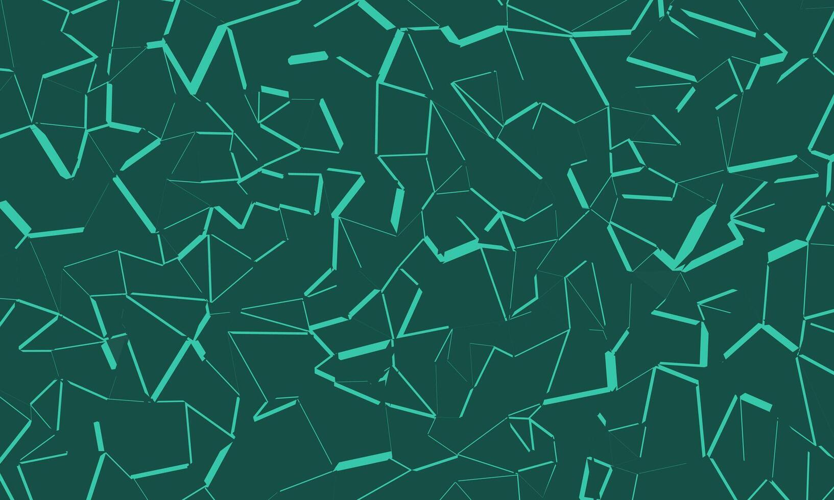 Seamless abstract lines pattern background on dark aqua green color vector