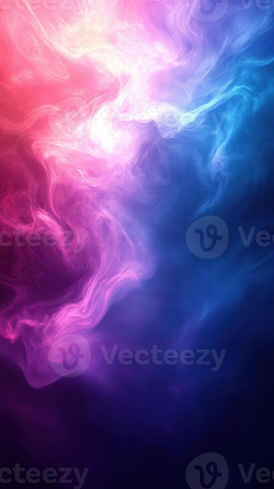 Colorful abstract swirls in vibrant pink and blue tones create a mesmerizing visual effect in a digital artwork photo