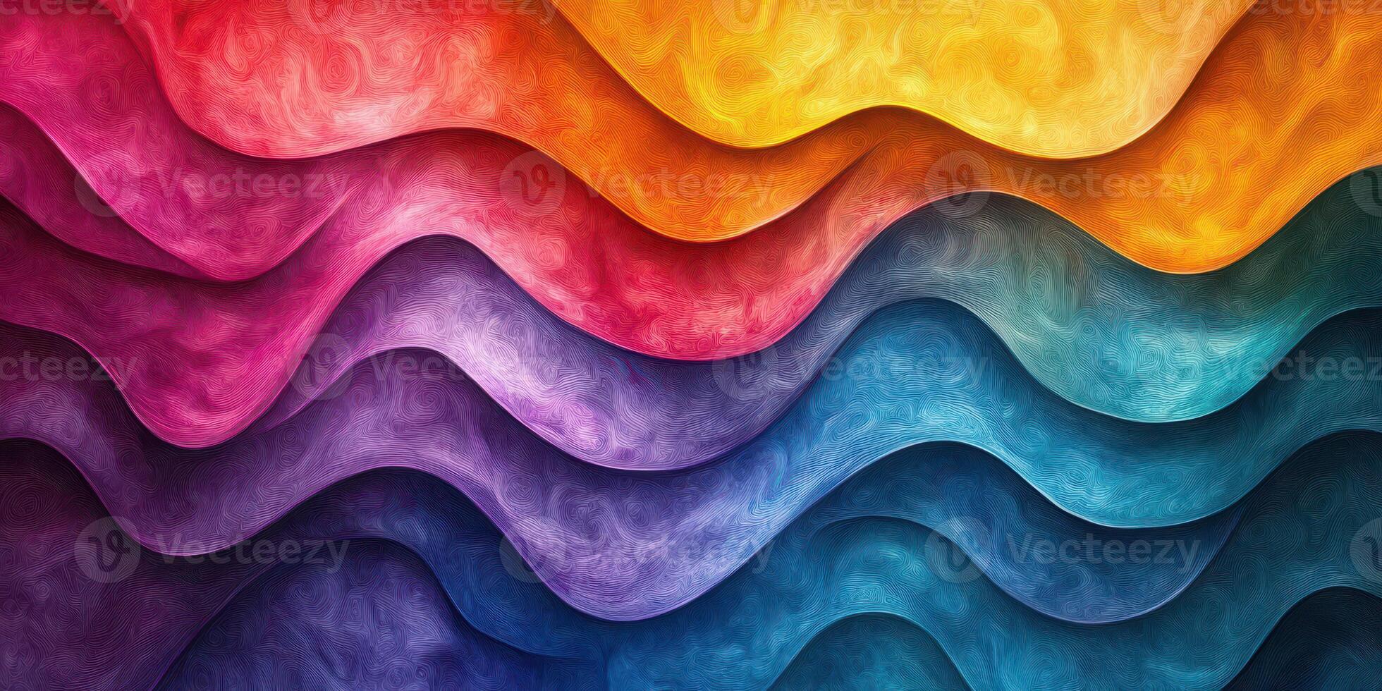 Colorful abstract waves create a vibrant visual display in a dynamic and engaging design composition photo