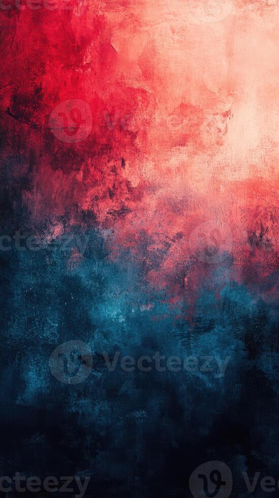 Abstract background combining red and blue hues with a textured appearance creating a vibrant visual effect photo