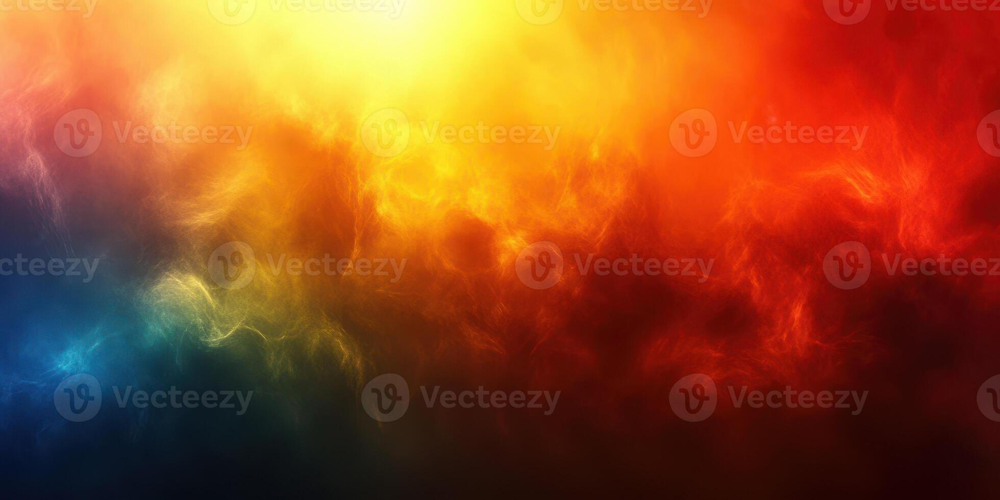 Vibrant display of colors in abstract form showcasing swirling hues of orange, red, and blue in an artistic interpretation of cloud-like patterns photo