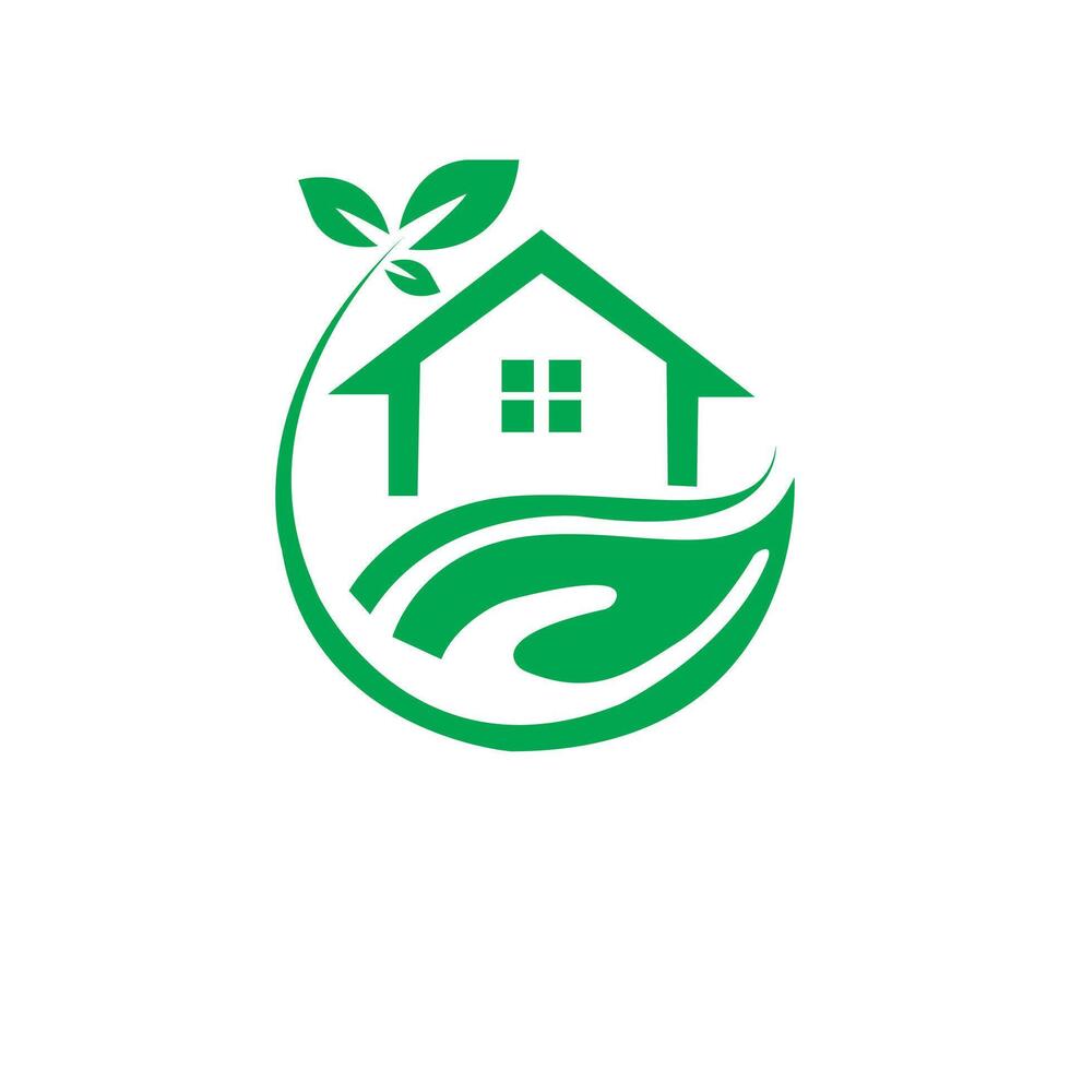 Human Flower home logo vector