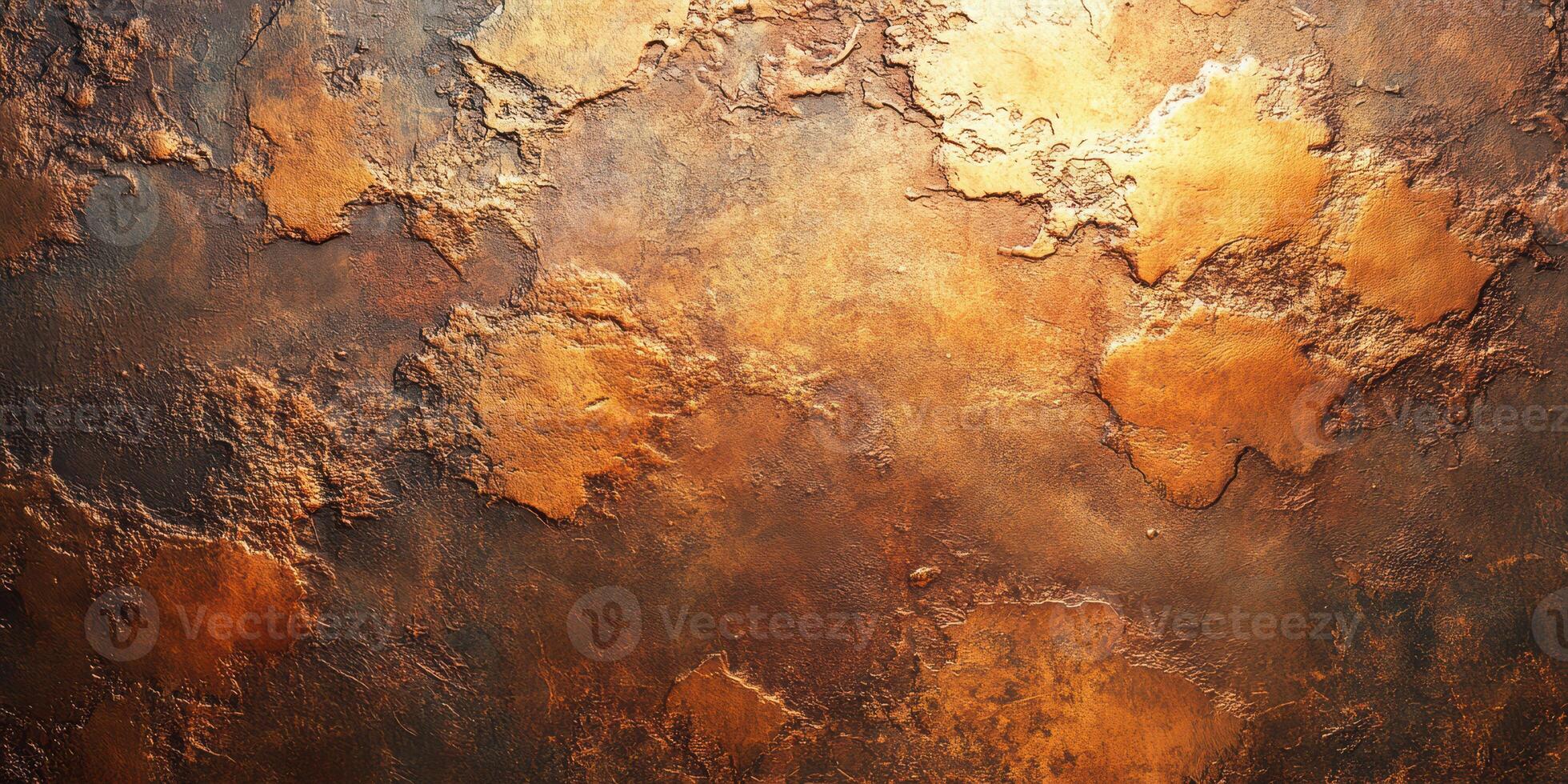 Unique textured wall surface showcasing warm bronze and gold tones under soft lighting in an artistic setting photo