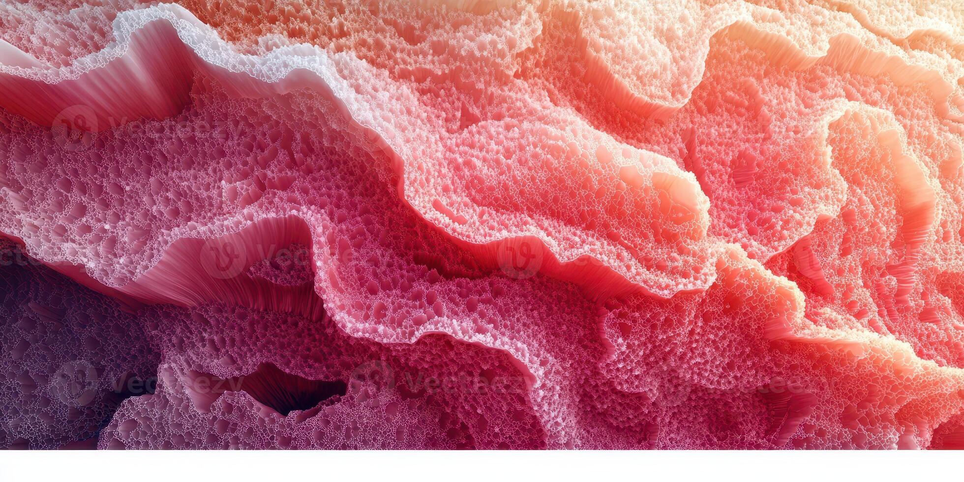 Colorful textured surface resembling organic forms with vivid hues in a modern abstract design photo