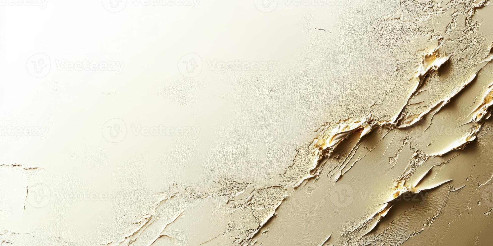 Abstract textured wall in a soft beige hue with subtle imperfections creating depth and visual interest photo