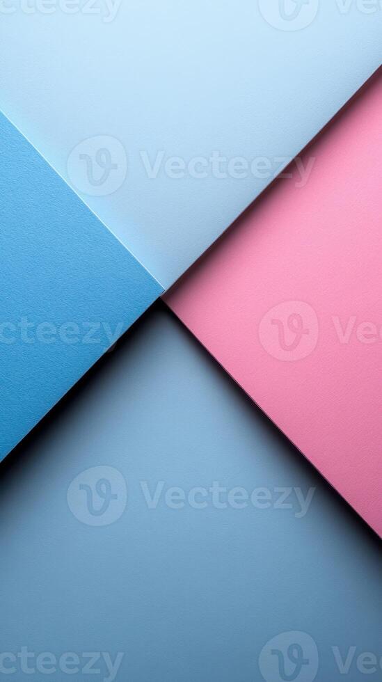Colorful paper sheets arranged in a geometric pattern on a flat surface creating a visually appealing contrast photo