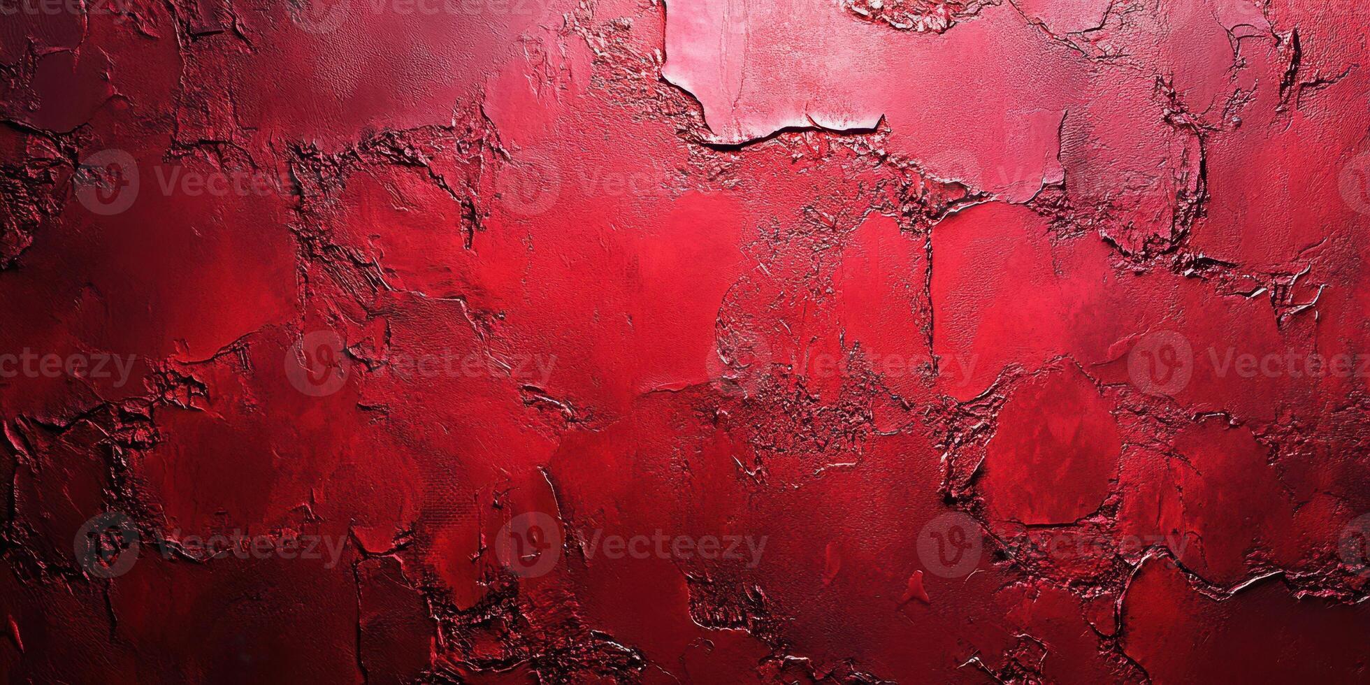 Vibrant red textured wall showcasing deep hues and intricate patterns with a dramatic flair photo