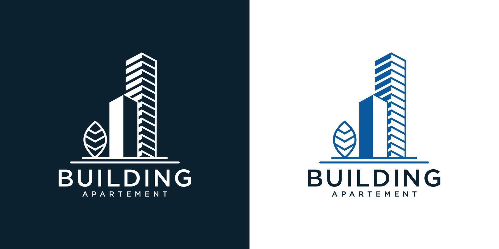 Building logo design architecture inspiration, illustration. vector