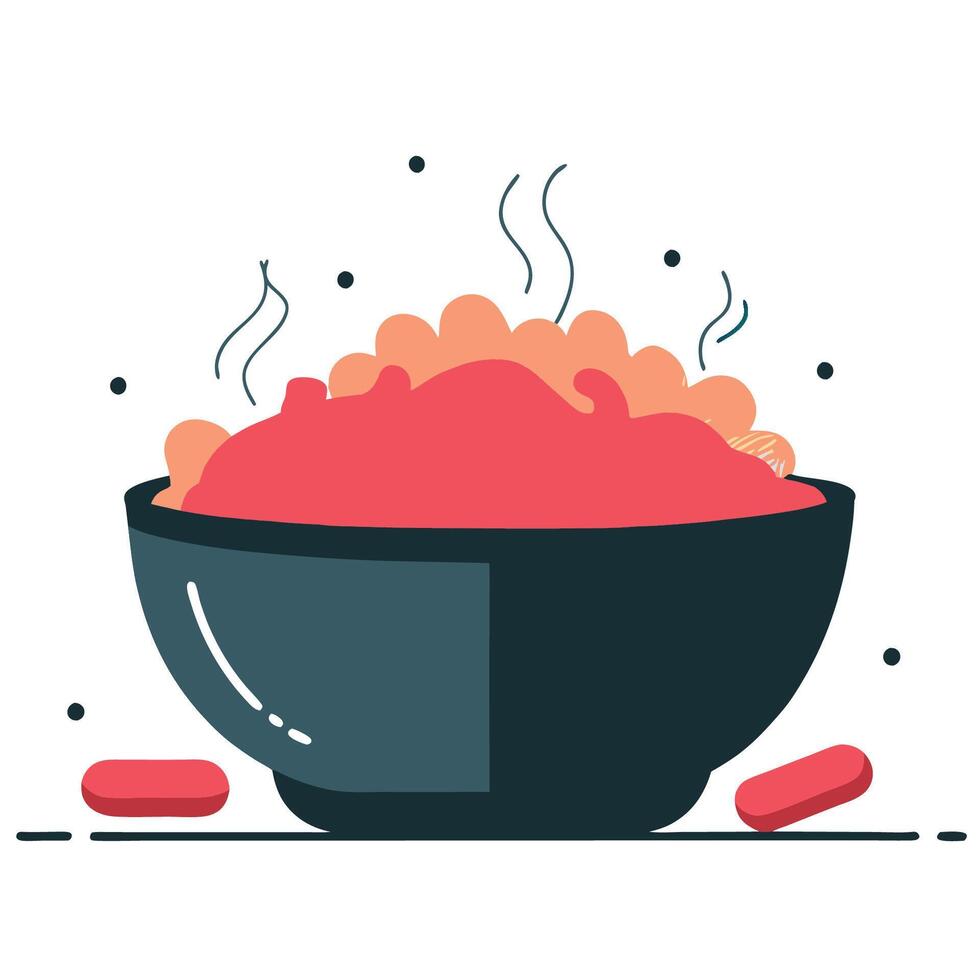 Concept Illustration of a Cheesy Macaroni Delight with Noodles and Melted Goodness vector