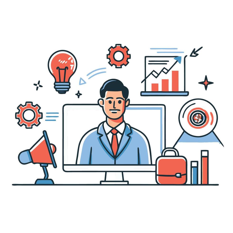 Creative Marketing Consulting for Business Success vector