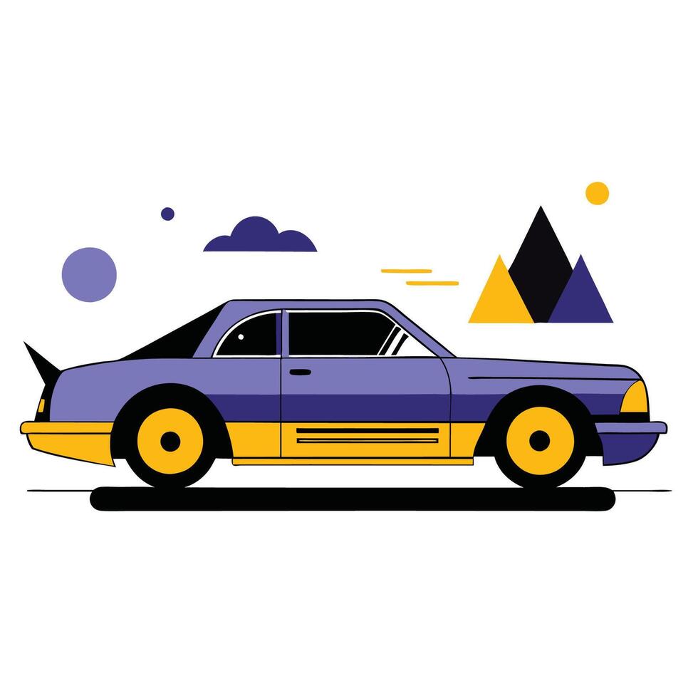 Futuristic Lowrider Concept A Vision of a Classic Car Transformed vector