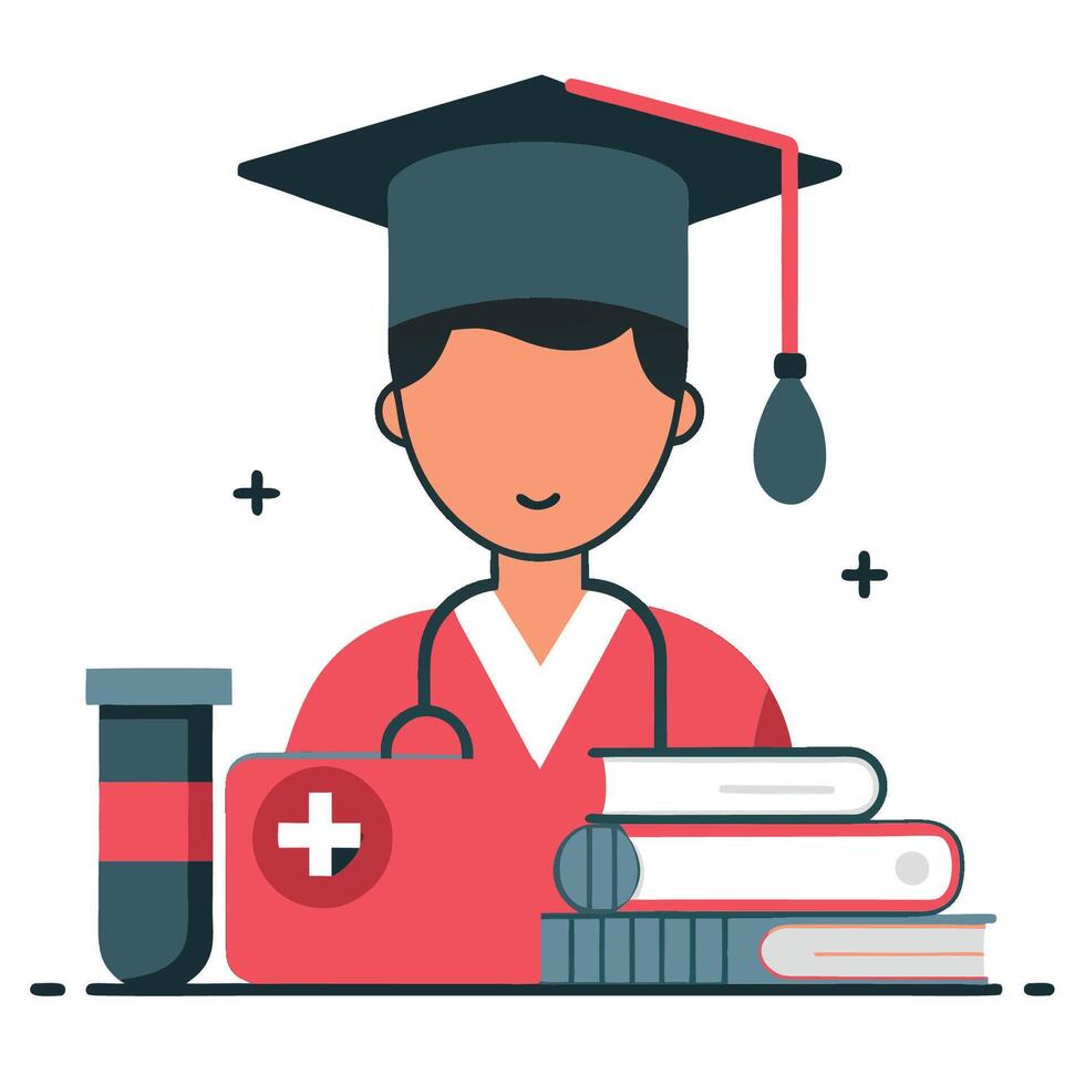 Comprehensive Guide to Medical Education with Visual Representation vector