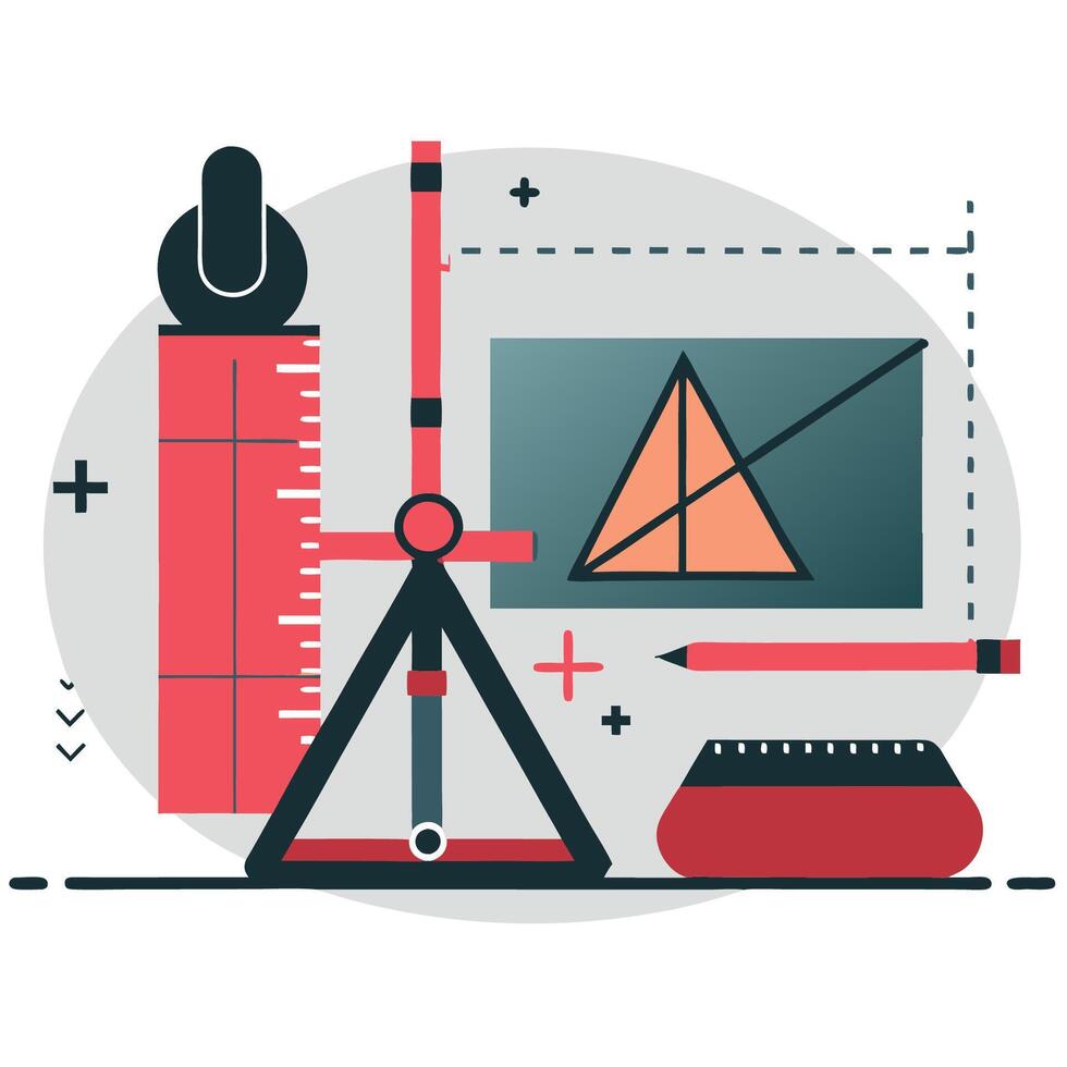 Visualizing the Essence of Mathematics through Conceptual Illustration vector