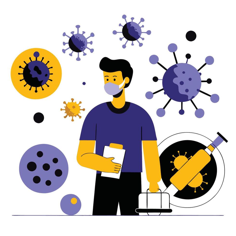 Understanding Measles A Comprehensive Illustration Guide vector