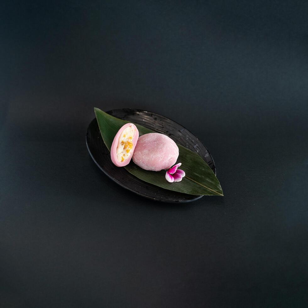 Pink Mochi Dessert photo