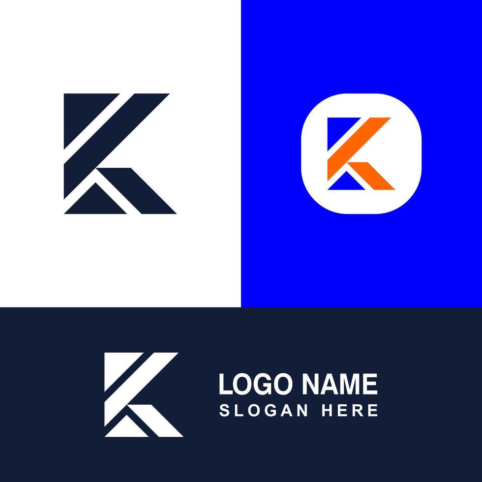 Creative K logo art, Illustrations and Graphics. vector