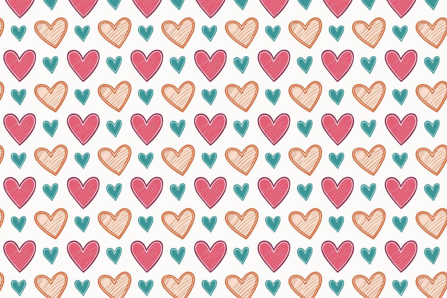 A seamless pattern with many hearts on it vector