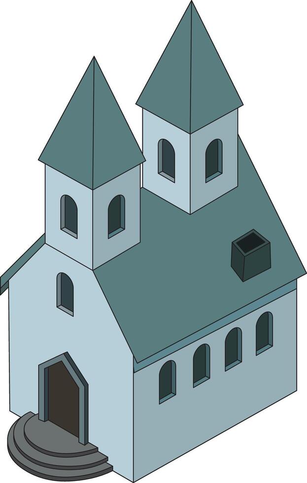 Fantasy Building Art House Model vector
