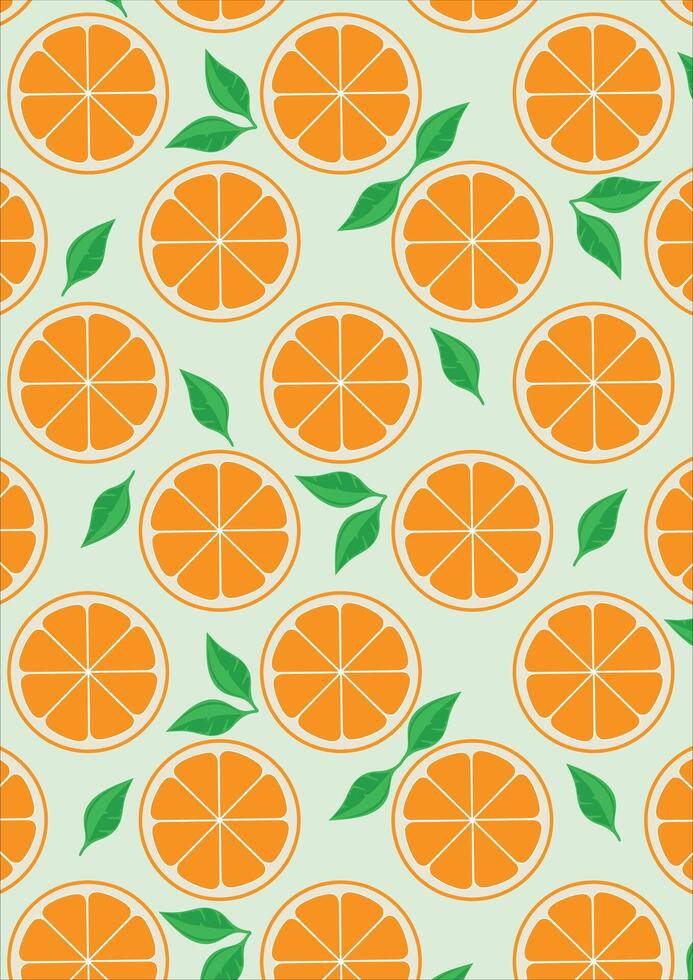Orange Fruit Texture Pattern Background vector